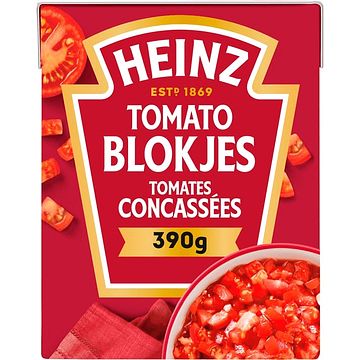 Foto van Heinz tomaten blokjes 390g bij jumbo