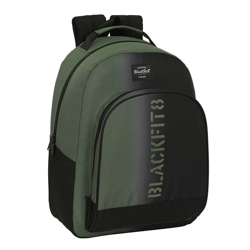 Foto van Schoolrugzak blackfit8 gradient zwart militair groen (32 x 42 x 15 cm)