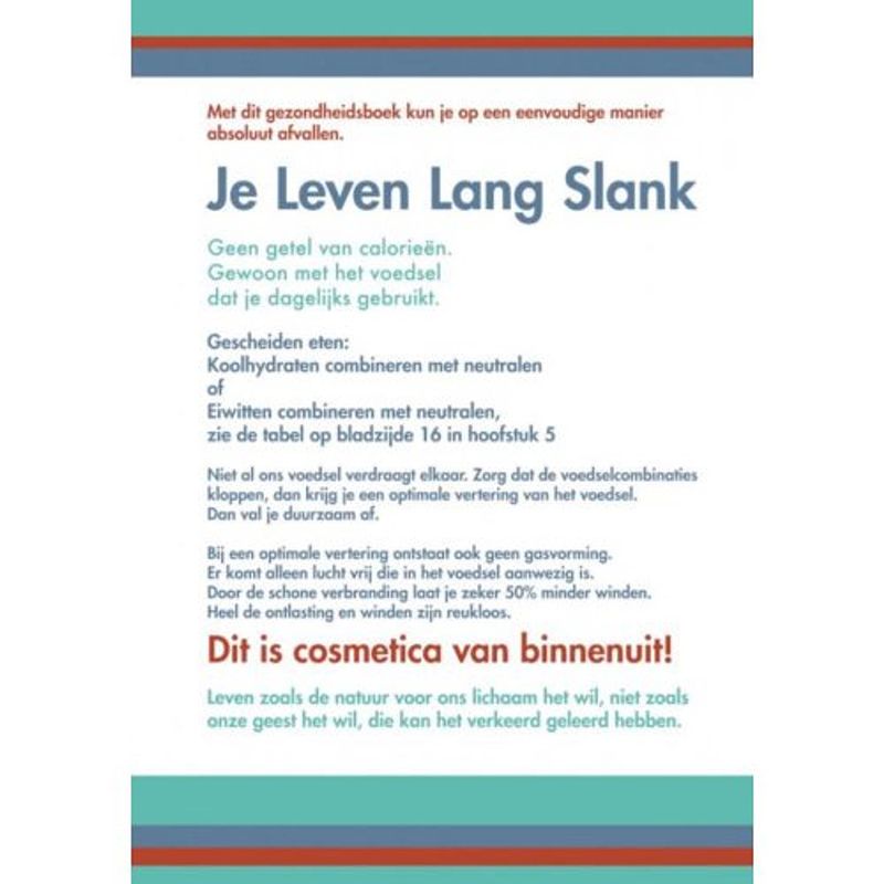 Foto van Je leven lang slank