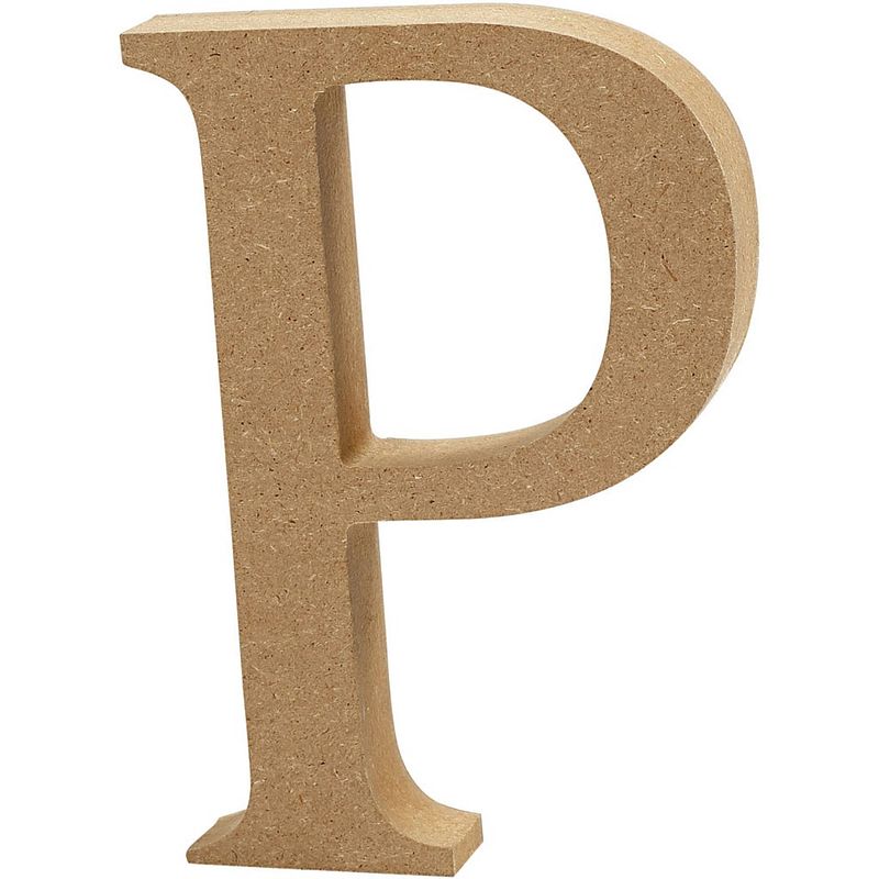 Foto van Creotime houten letter p 8 cm