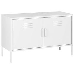 Foto van Beliani uria - sideboard-wit-staal