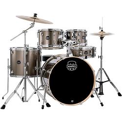 Foto van Mapex venus stage copper metallic 5-delig drumstel incl. bekkens en hardware