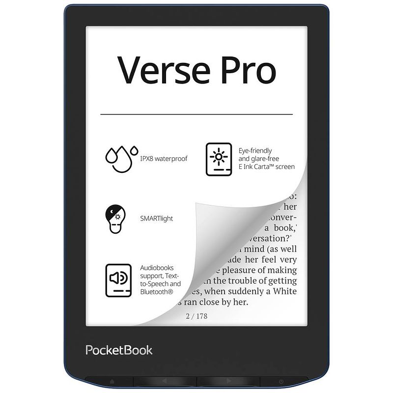 Foto van Pocketbook verse pro ebook-reader 15.2 cm (6 inch) blauw