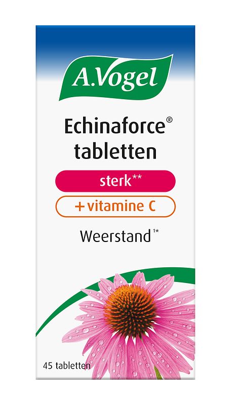 Foto van A.vogel echinaforce sterk** + vitamine c tabletten
