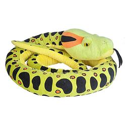 Foto van Wild republic knuffel jumbo snake anaconda 287 cm pluche groen