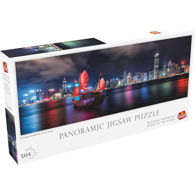 Foto van Goliath victoria harbour hong kong - legpuzzel - 504 puzzelstukjes