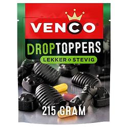 Foto van Venco droptoppers lekker & stevig 215g bij jumbo