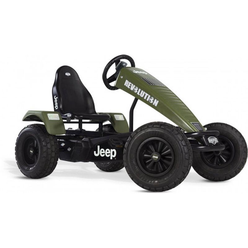 Foto van Berg skelter jeep® revolution pedal go-kart xxl e-bfr-3 - elektrische skelter - groen