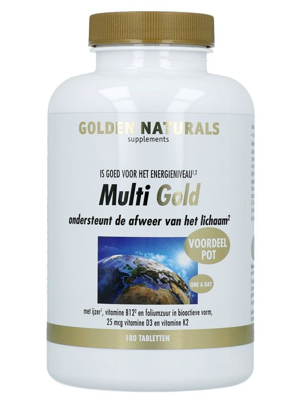 Foto van Golden naturals multi strong gold tabletten