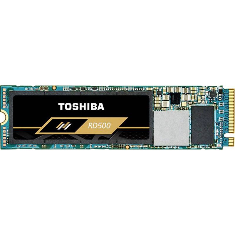 Foto van Toshiba rd500 500 gb nvme/pcie m.2 ssd 2280 harde schijf m.2 nvme pcie 3.0 x4 retail rd500-m22280-500g