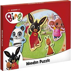 Foto van Bambolino toys bing houten puzzel - 4 stukjes