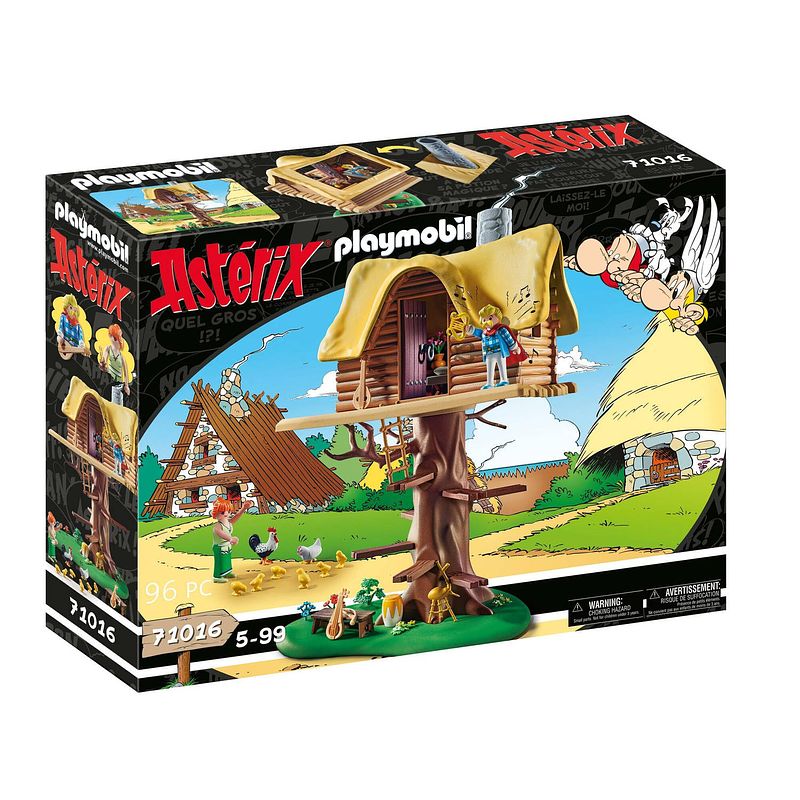 Foto van Playmobil asterix: kakofonix met boomhut - 71016