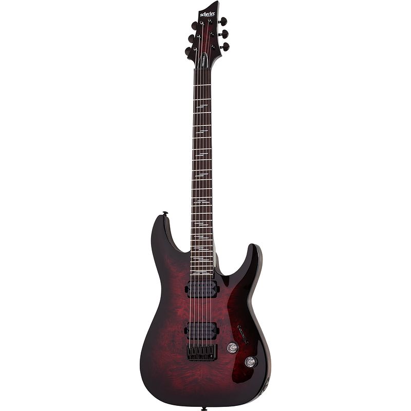 Foto van Schecter omen elite-6 black cherry burst elektrische gitaar