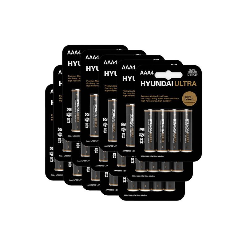 Foto van Hyundai batteries - ultra alkaline aaa batterijen - 100 stuks