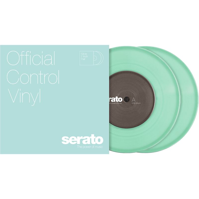 Foto van Serato scv-ps-gid-7 standard colors 7" tijdcode vinyl glow in the dark (set)