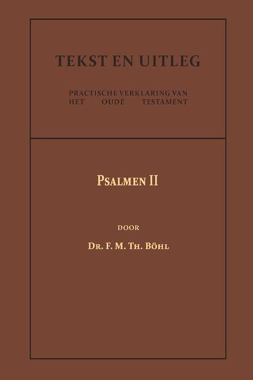 Foto van Psalmen ii - dr. f.m.th. böhl - paperback (9789057196799)