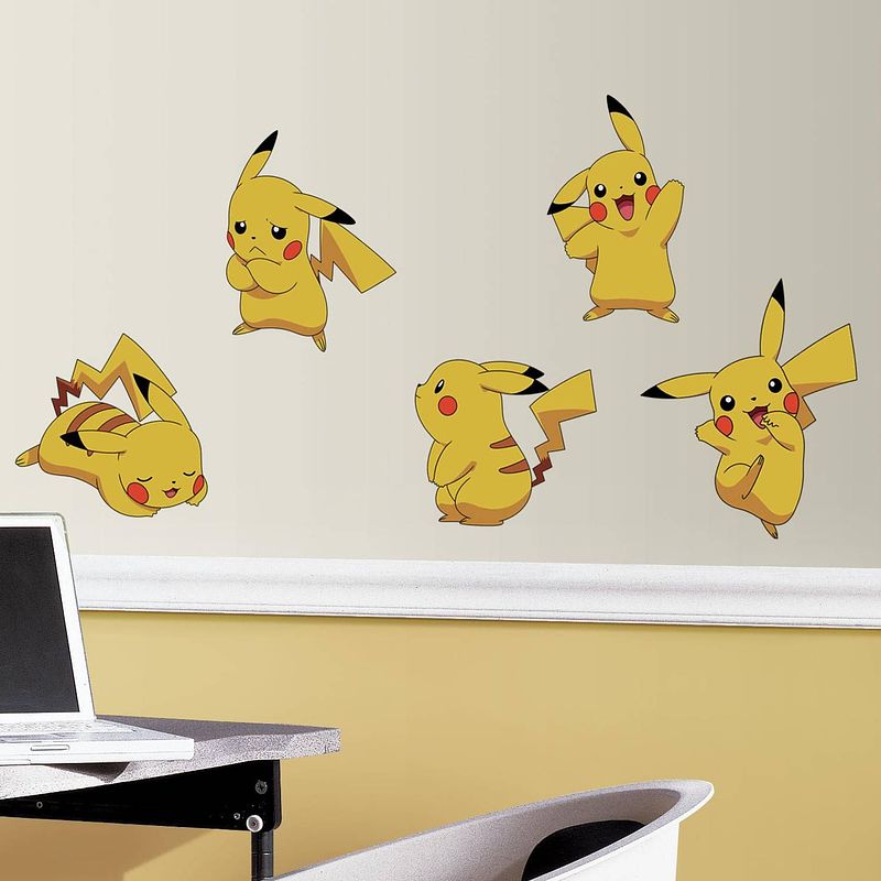 Foto van Muursticker pokemon roommates pikachu