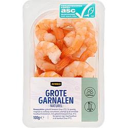 Foto van Jumbo grote garnalen naturel 100g