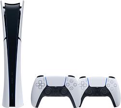 Foto van Playstation 5 slim digital edition + extra controller wit