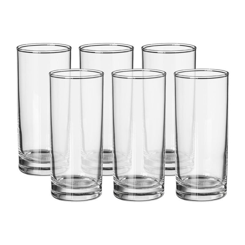 Foto van Longdrinkglazen - set van 6 stuks - 270 ml