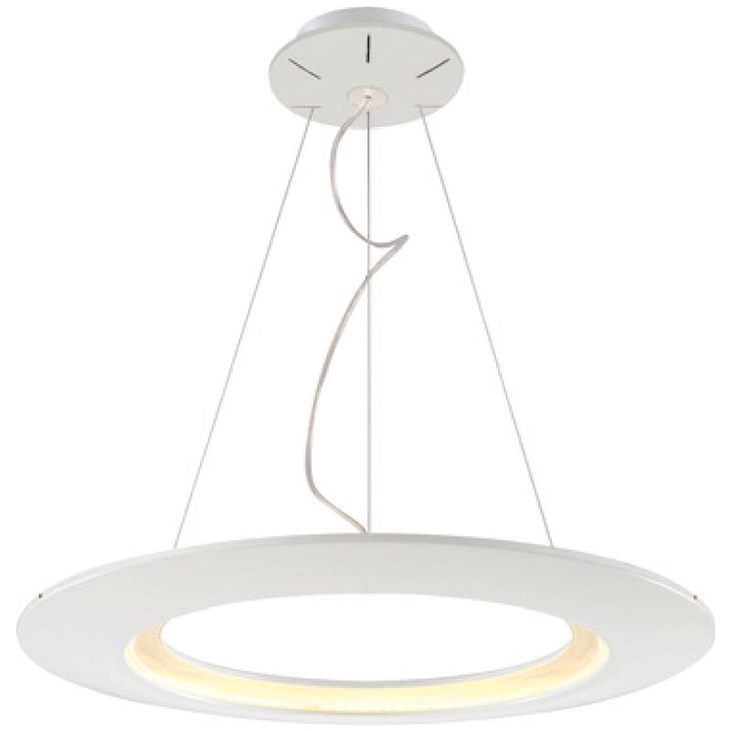 Foto van Led hanglamp - hangverlichting - concepty - 35w - natuurlijk wit 4000k - wit aluminium