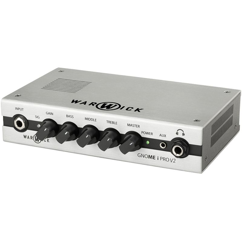 Foto van Warwick gnome i pro v2 pocket bass amp head met usb-interface 300 watt