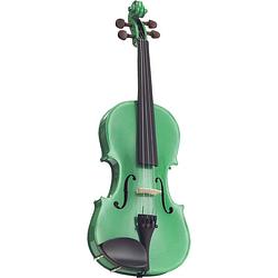 Foto van Stentor sr1401 harlequin 1/4 sage green akoestische viool inclusief koffer en strijkstok