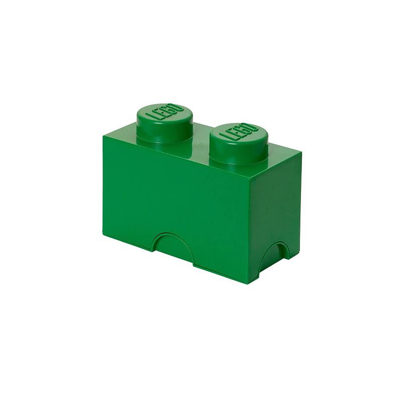 Foto van Set van 4 - opbergbox brick 2, groen - lego