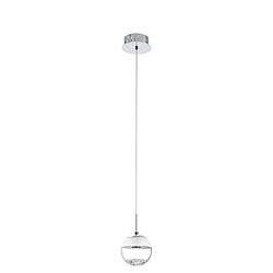 Foto van Eglo montefio 1 hanglamp - led - ø 14 cm - grijs/wit