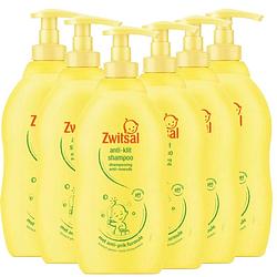 Foto van Zwitsal - anti klit shampoo - 6 x 400ml - voordeelverpakking