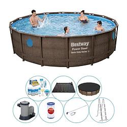 Foto van Bestway power steel swim vista rond 549x122 cm - zwembad deal