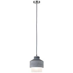 Foto van Paulmann neordic helin 79616 hanglamp led e27 20 w beton-grijs, satijn