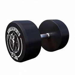 Foto van Gorilla sports dumbell - 27,5 kg - gietijzer (rubber coating) - met logo