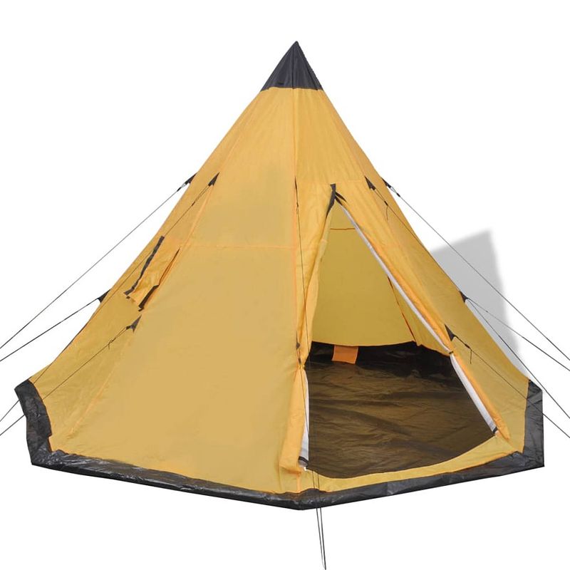 Foto van Vidaxl tent 4 personen geel