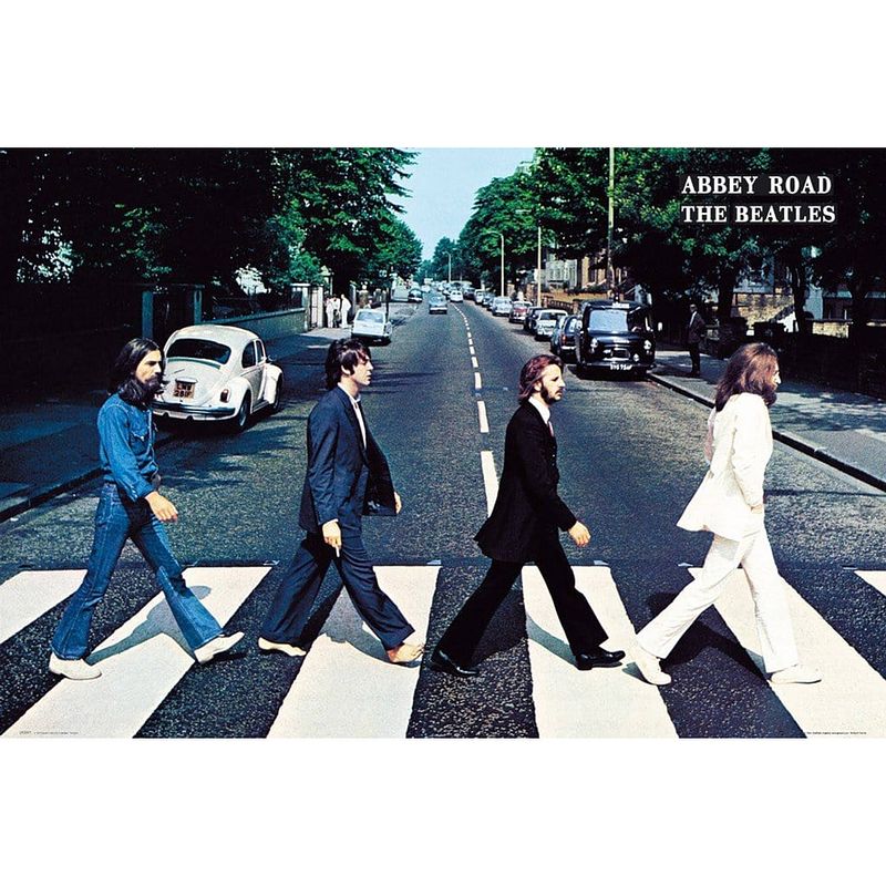 Foto van Gbeye the beatles abbey road poster 91,5x61cm