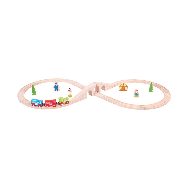 Foto van Bigjigs figure of eight train set