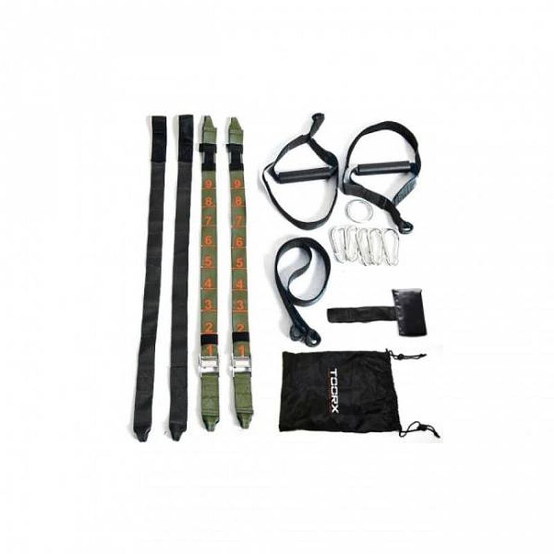 Foto van Toorx fitness functional suspension trainer fst-double - met accessoires en opbergtas