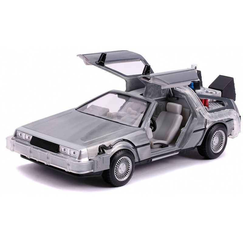 Foto van Jada auto back to the future 2 delorean 1:24 die-cast zilver