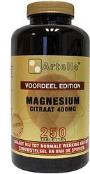 Foto van Artelle magnesium citraat 400mg tabletten 250st
