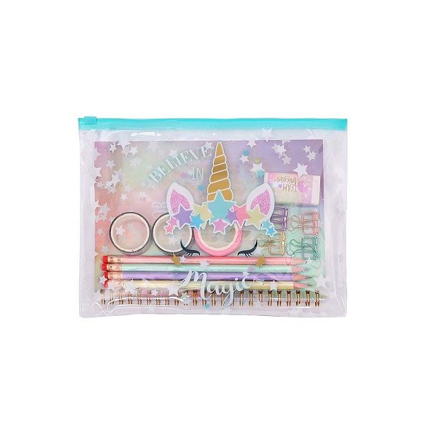 Foto van Unicorn stationery set 4dlg