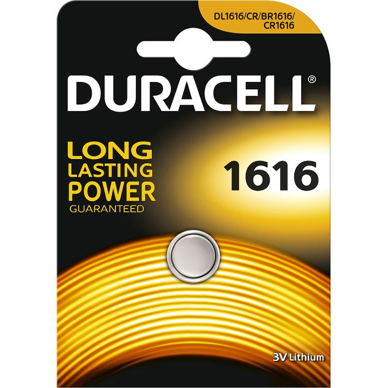 Foto van Duracell cr1616 / dl1616 lithium knoopcel batterij