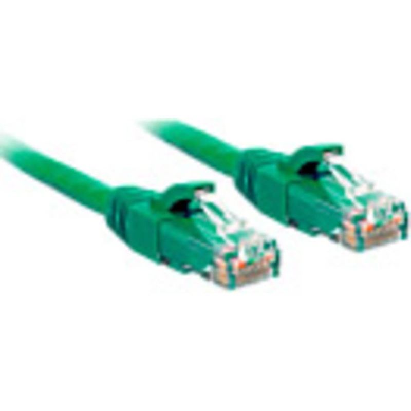 Foto van Lindy 48052 rj45 netwerkkabel, patchkabel cat 6 u/utp 10.00 m groen 1 stuk(s)