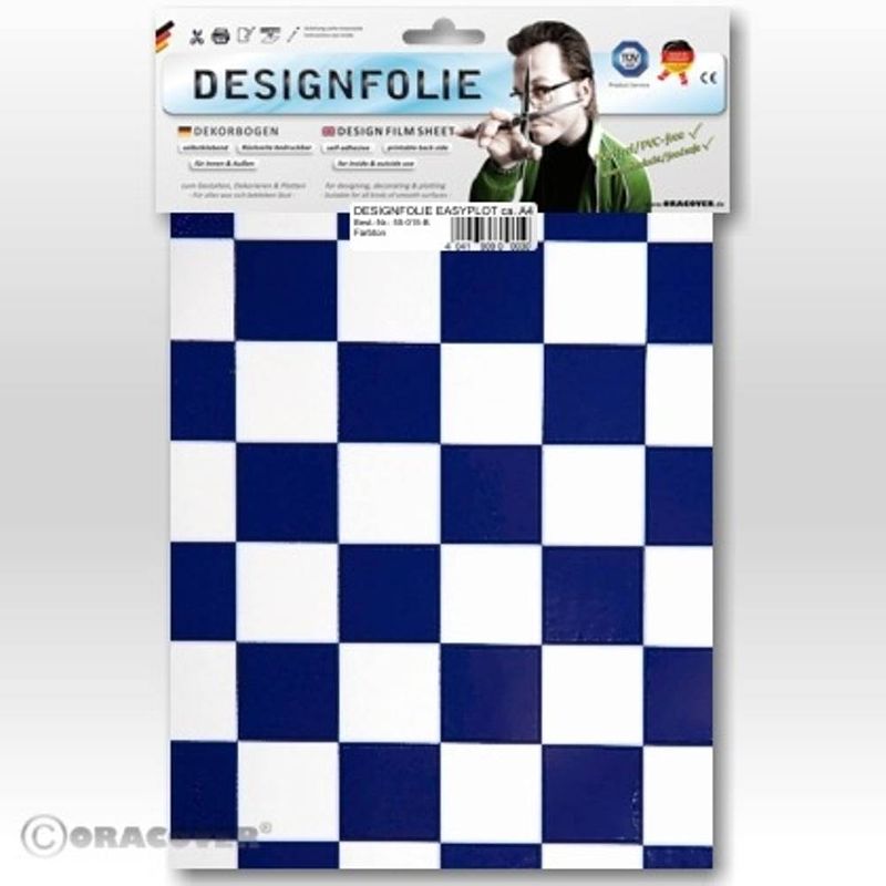 Foto van Oracover 87-010-052-b designfolie easyplot fun 3 (l x b) 300 mm x 208 mm wit, donkerblauw