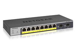 Foto van Netgear gs110tp-300eus switch grijs