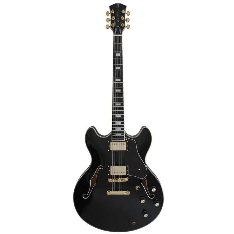 Foto van Sire larry carlton h7 black semi-akoestische gitaar