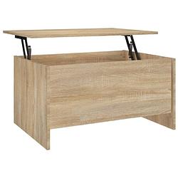 Foto van The living store salontafel lift-top sonoma eiken - 80 x 55.5 x 41.5 cm - veelzijdige tafel