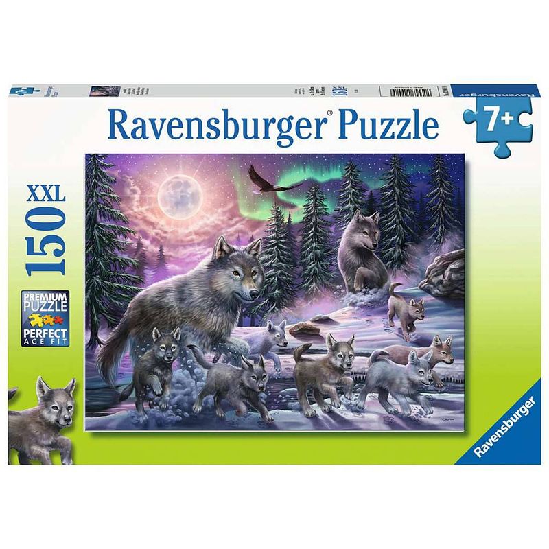 Foto van Ravensburger puzzel wolven 150pcs