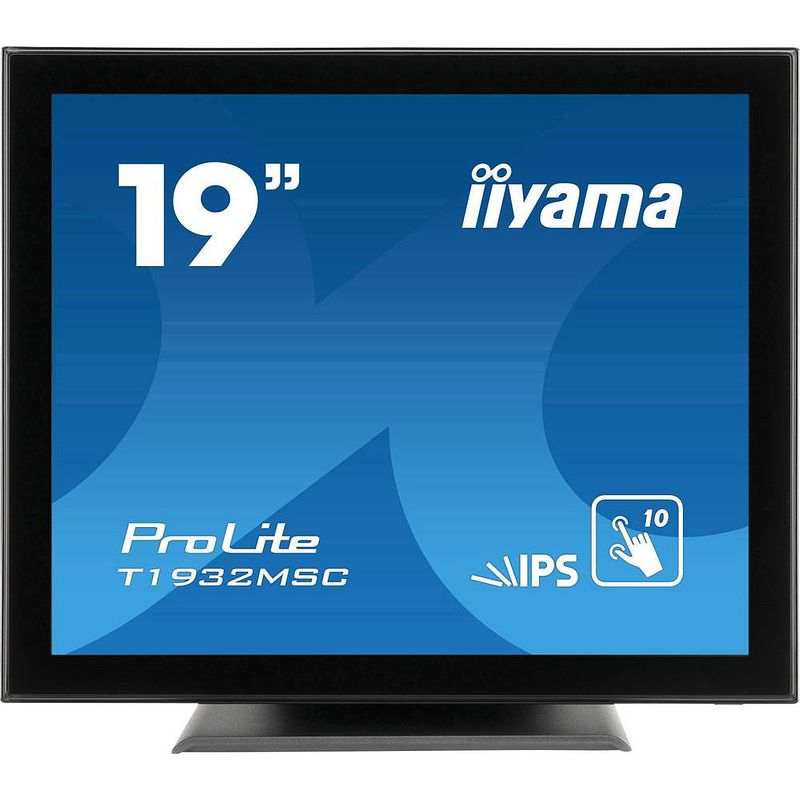 Foto van Iiyama t1932msc-b5ag led-monitor energielabel: e (a - g) 48.3 cm (19 inch) 1280 x 1024 pixel 5:4 14 ms vga, hdmi, displayport ips led