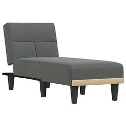 Foto van The living store verstelbare chaise longue - donkergrijs - multifunctioneel - 55 x 140 x 70 cm - elegant design