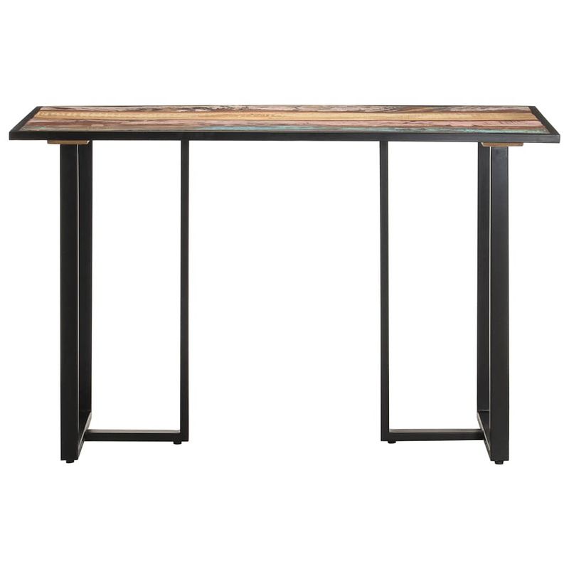 Foto van The living store eettafel 120 cm massief gerecycled hout - tafel